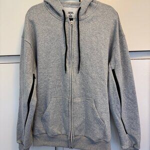Men's Gray Zip-up Hoodie (XL)